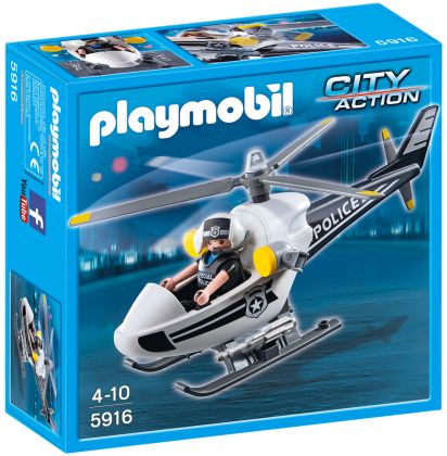 PLAYMOBIL City Action 5916 Hélicoptère monoplace de police