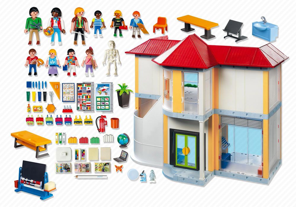 Playmobil - 5923 - Jeu De Construction - Ecole avec 3 Salles De Classe :  : Jeux et Jouets