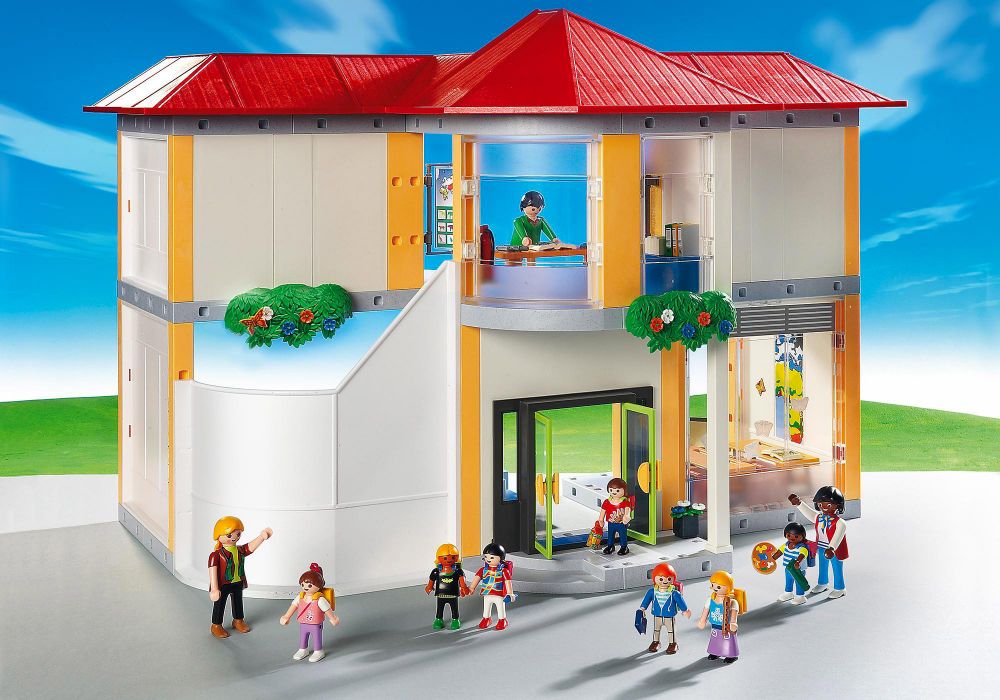 PLAYMOBIL 5923 Ecole avec 3 salles pas cher 