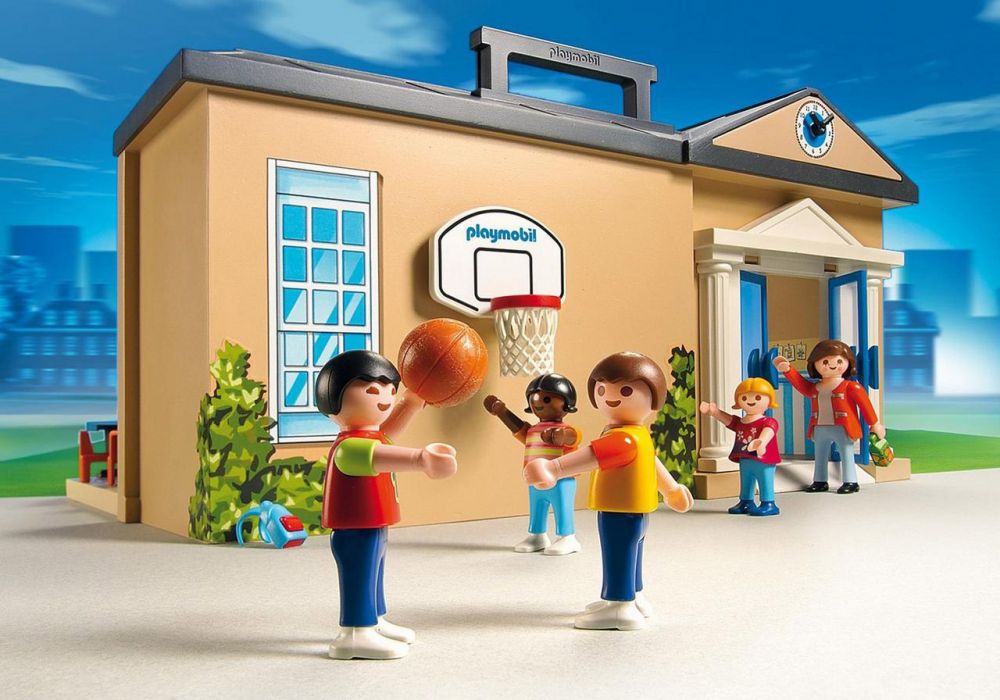 Playmobil City Life 5941 pas cher, Ecole transportable