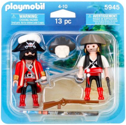 PLAYMOBIL Pirates 5945 Duo pirates et crâne