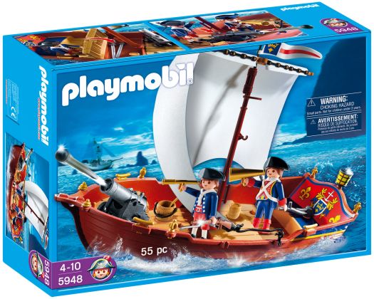 PLAYMOBIL Pirates 5948 Bateau des soldats