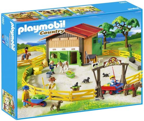 PLAYMOBIL Country 5960 Le centre équestre de poney