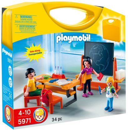 PLAYMOBIL City Life 5971 Valisette maîtresse et élèves