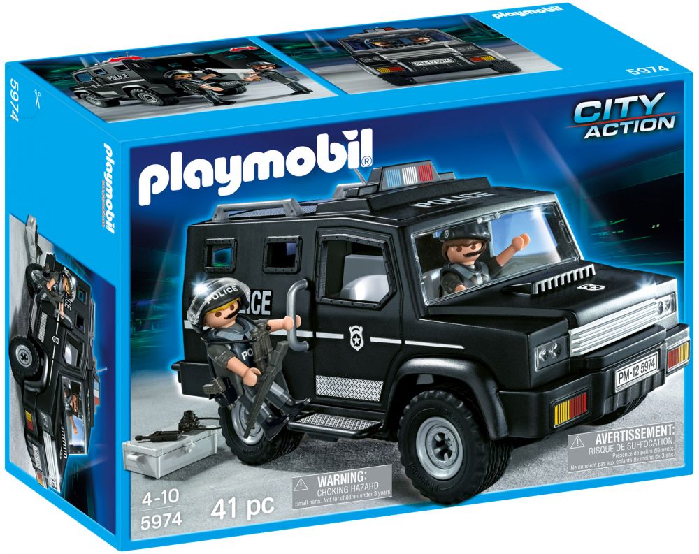 Playmobil City Action 5974 pas cher, Le fourgon de police