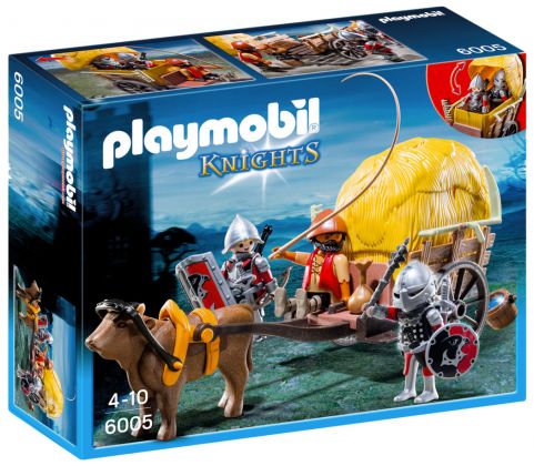 PLAYMOBIL Knights 6005 Chevaliers de l`Aigle avec charrette piégée