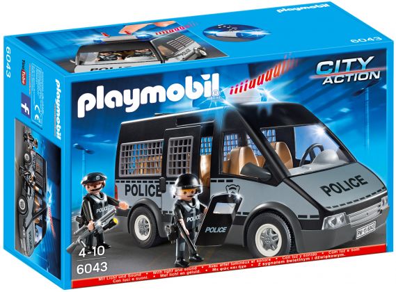 PLAYMOBIL City Action 6043 Fourgon de police avec sirène et gyrophare