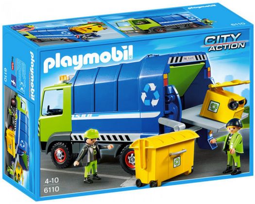 PLAYMOBIL City Action 6110 Camion de recyclage ordures
