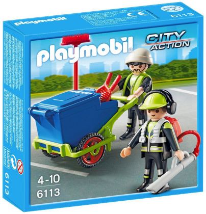 PLAYMOBIL City Action 6113 Equipe d'entretien de voirie