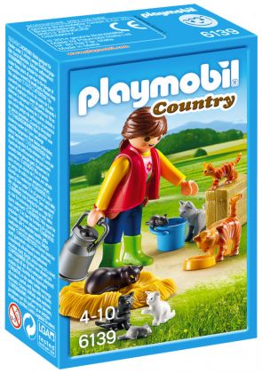 PLAYMOBIL Country 6139 Soigneur avec chats