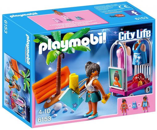 PLAYMOBIL City Life 6153 Top modèle avec tenues de plage