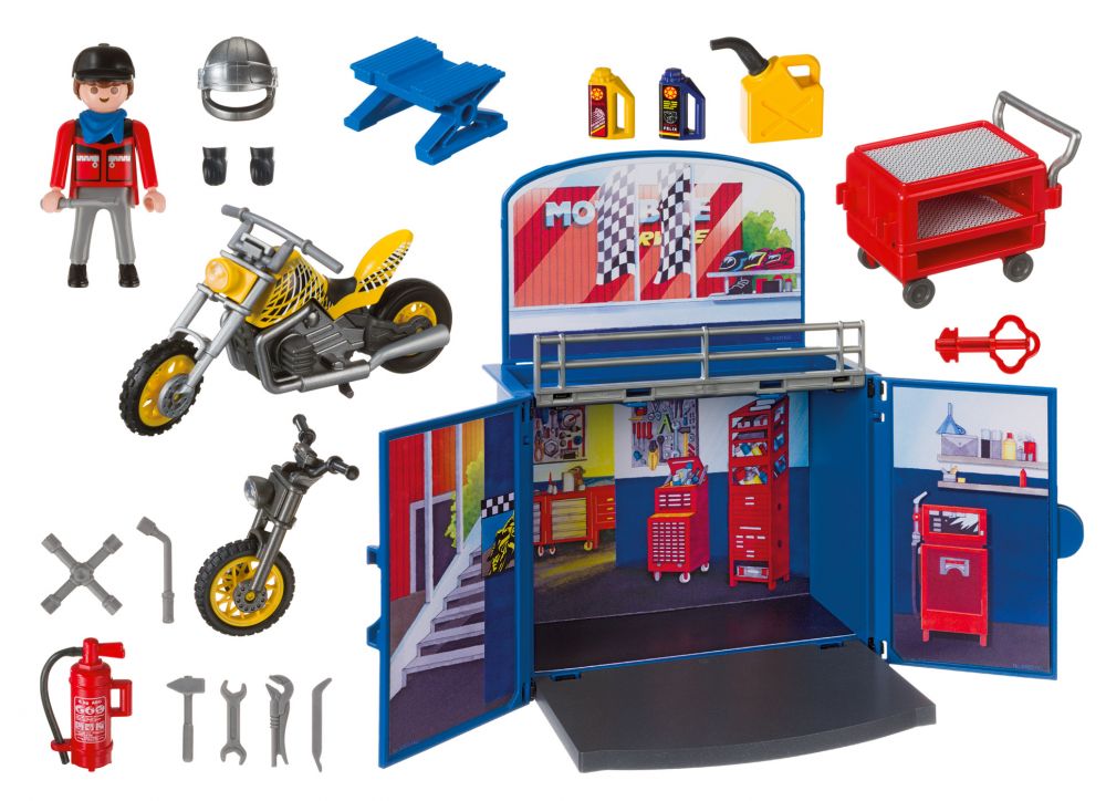 Playmobil City Action 6157 Coffre Atelier de moto - Playmobil