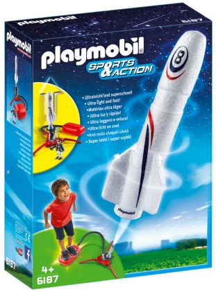 PLAYMOBIL Sports & Action 6187 Fusée avec plateforme de lancement