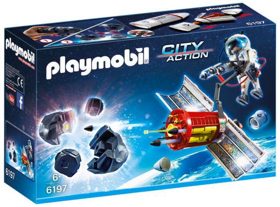 PLAYMOBIL City Action 6197 Satellite avec laser et météoroïde