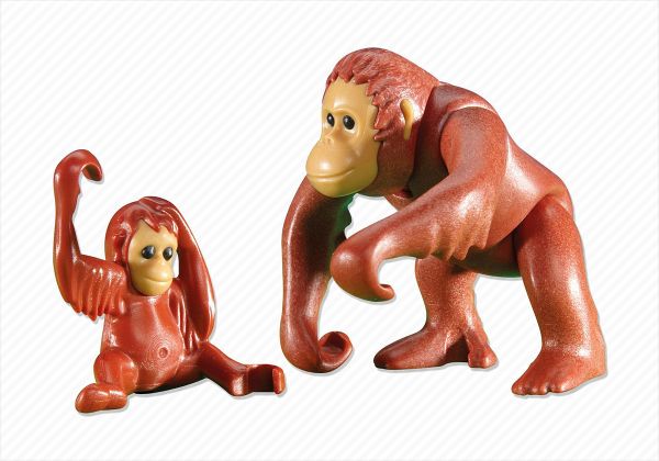 PLAYMOBIL Produits complémentaires 6200 Orang-outan et son petit