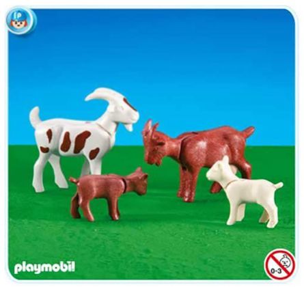 PLAYMOBIL Produits complémentaires 6206 Bouc, chèvre et ses petits