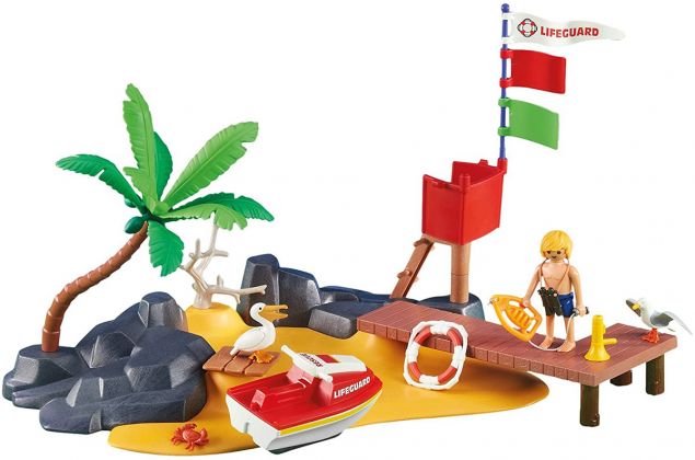 PLAYMOBIL Produits complémentaires 6346 Sauveteur et poste de secours