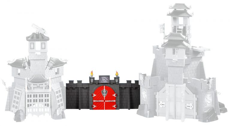 PLAYMOBIL Produits complémentaires 6351 Porte d’extension de la Citadelle et Forteresse des Dragons Asiatiques