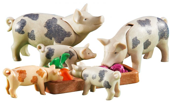 PLAYMOBIL Produits complémentaires 6355 Famille de cochons sauvages