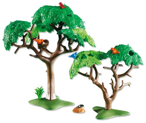 PLAYMOBIL Produits complémentaires 6364 Arbres avec oiseaux et taupe