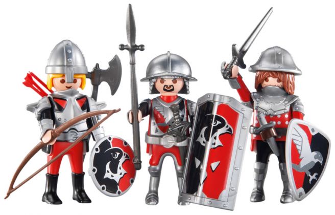 PLAYMOBIL Produits complémentaires 6381 3 chevaliers de l'Aigle