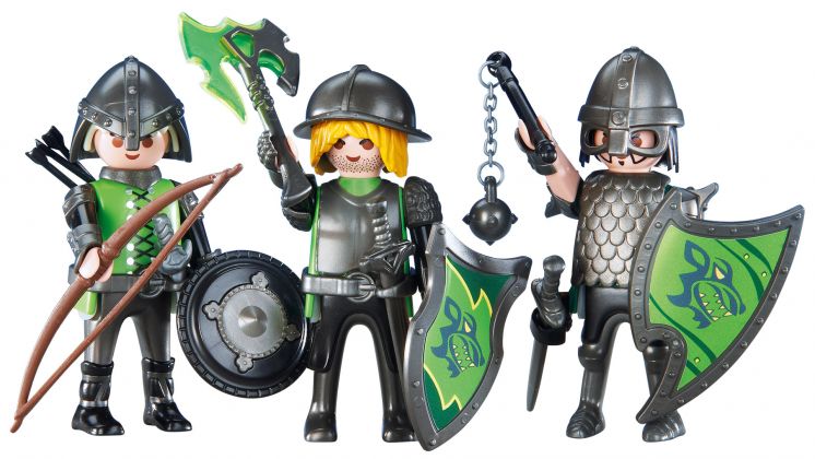 PLAYMOBIL Produits complémentaires 6383 3 combattants du Loup