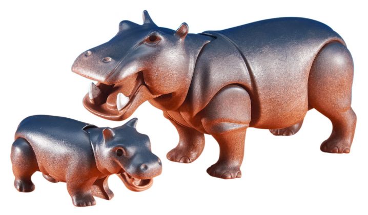 PLAYMOBIL Produits complémentaires 6421 Hippopotame et son petit