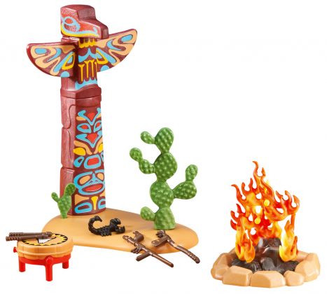 PLAYMOBIL Produits complémentaires 6431 Totem avec feu de camp