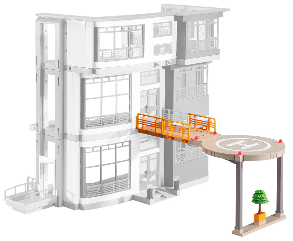 Playmobil 6445 pas cher Helisurface pour hopital pediatrique