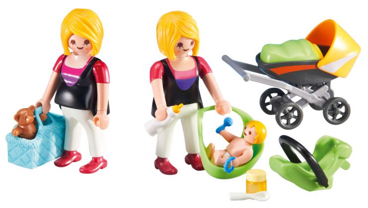 PLAYMOBIL Produits complémentaires 6447 Femme enceinte avec maman et bébé