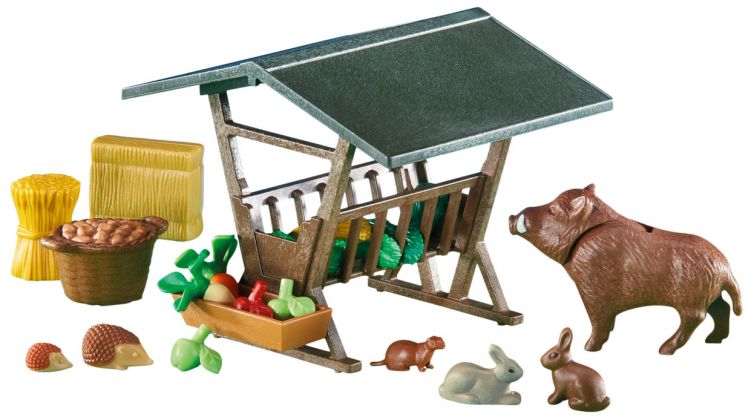 PLAYMOBIL Produits complémentaires 6470 Animaux avec mangeoire