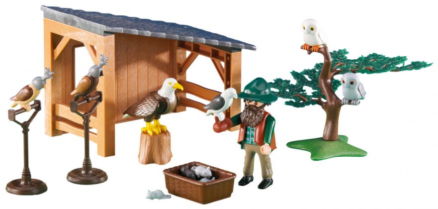 PLAYMOBIL Produits complémentaires 6471 Fauconnier avec abri et faucons