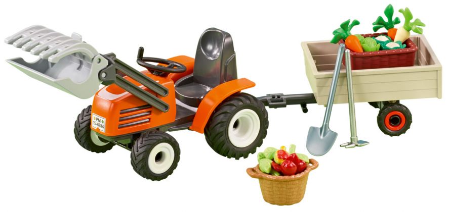 PLAYMOBIL Produits complémentaires 6537 Tracteur avec remorque