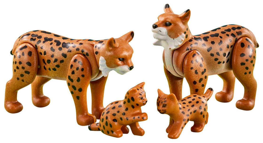 playmobil-6540-pas-cher-famille-de-lynx