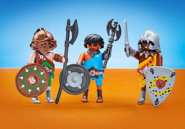 PLAYMOBIL Produits complémentaires 6590 3 gladiateurs