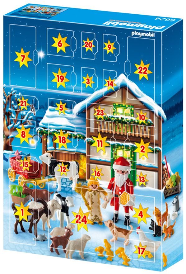 Playmobil 6624 - Calendrier de l'Avent Père Noël à la Ferme