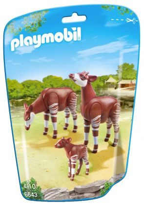 PLAYMOBIL City Life 6643 Couple d'okapis avec bébé