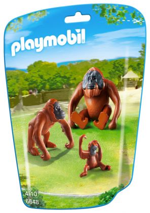 PLAYMOBIL City Life 6648 Deux orangs-outangs avec bébé