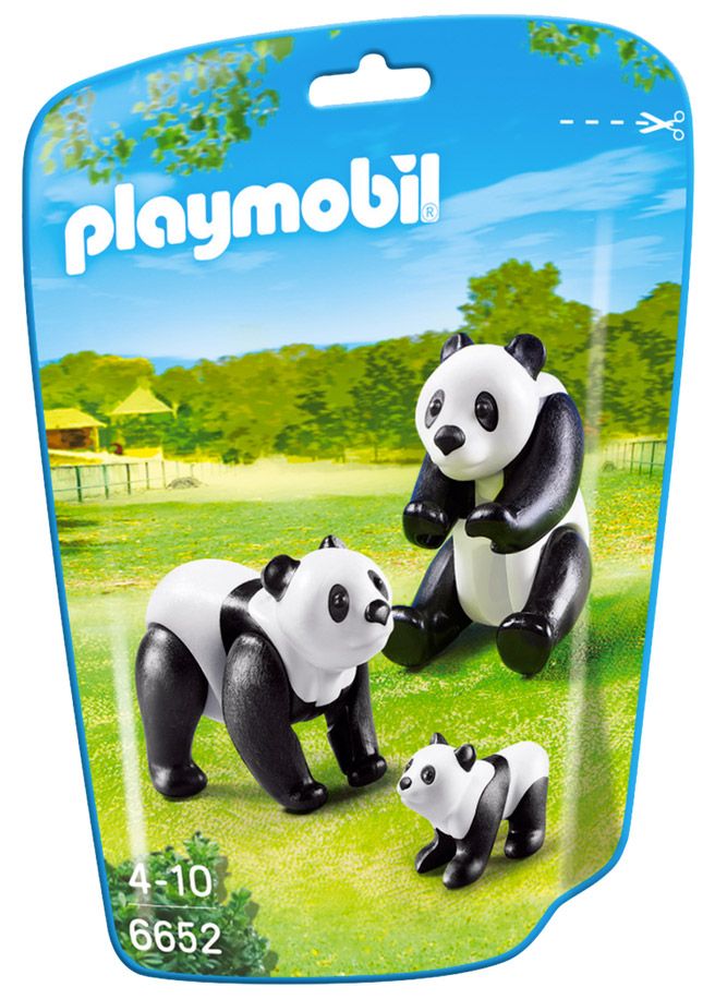 PLAYMOBIL Family Fun 6652 - 2 Panda's Met Baby, Vanaf 4 Jaar