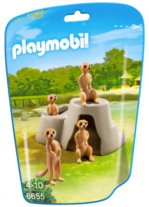 PLAYMOBIL City Life 6655 Suricates avec rocher