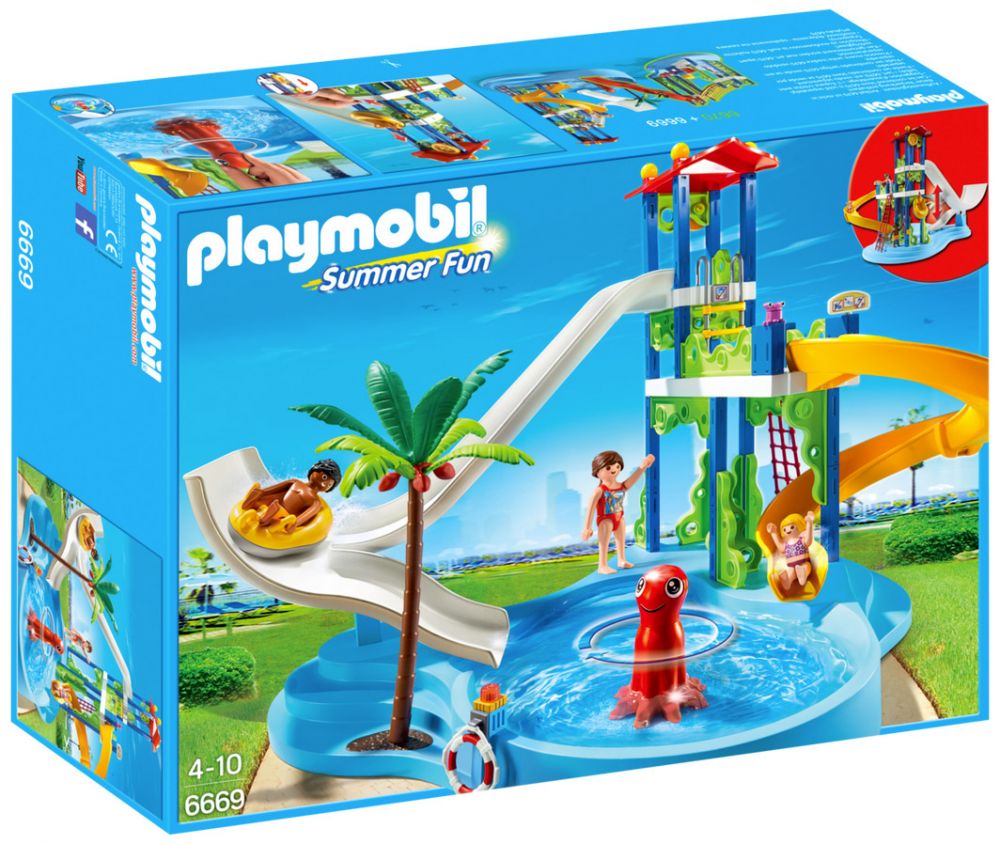 Playmobil Summer Fun 5433 pas cher, Famille avec piscine et plongeoir