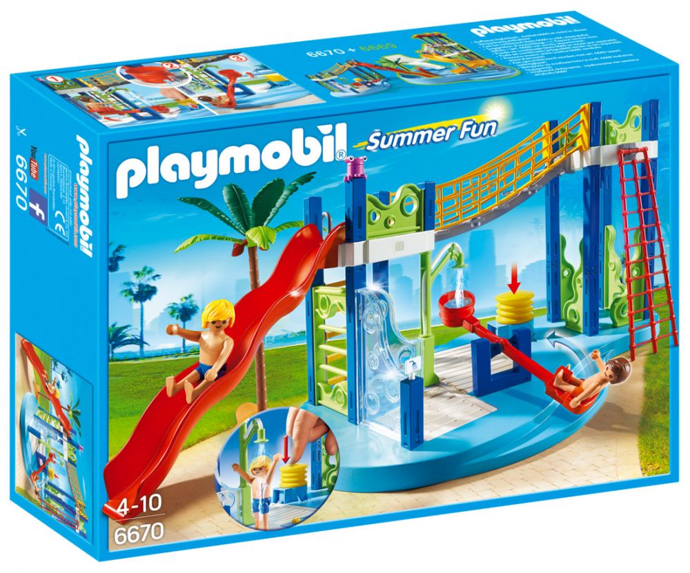 Piscine Playmobil avec toboggan et plongeoir - Playmobil