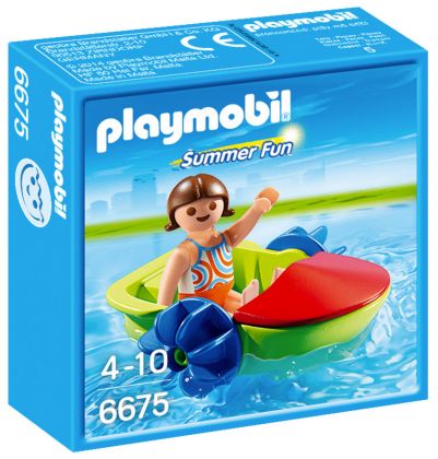 PLAYMOBIL Summer Fun 6675 Enfant avec bateau à pédales