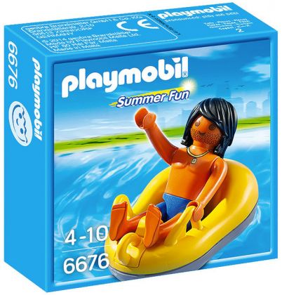 PLAYMOBIL Summer Fun 6676 Vacancier et bouée de rafting