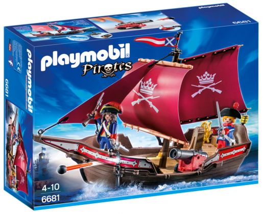 PLAYMOBIL Pirates 6681 Chaloupe des soldats