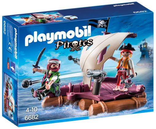 PLAYMOBIL Pirates 6682 Radeau avec pirates des ténèbres