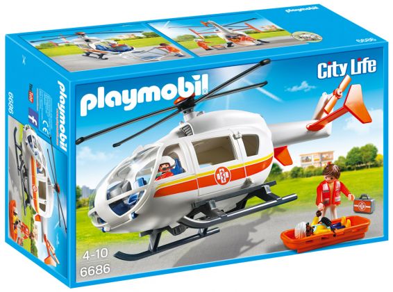 PLAYMOBIL City Life 6686 Hélicoptère médical