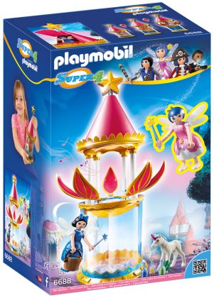 PLAYMOBIL Super 4 6688 Tourelle musicale avec Etincelle