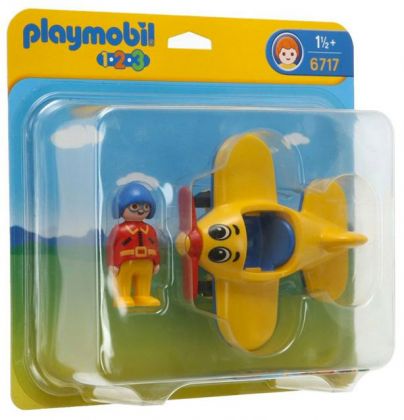 PLAYMOBIL 123 6717 Pilote et avion