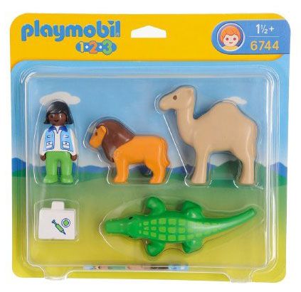 PLAYMOBIL 123 6744 Vétérinaire et animaux sauvages